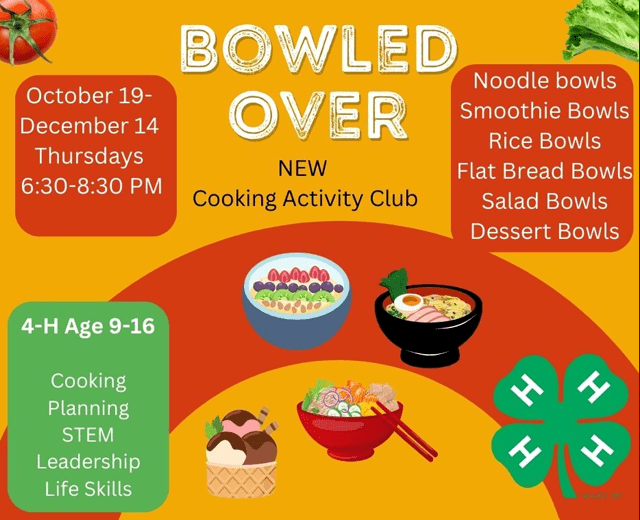 Bowled Over cooking Class Flyer
