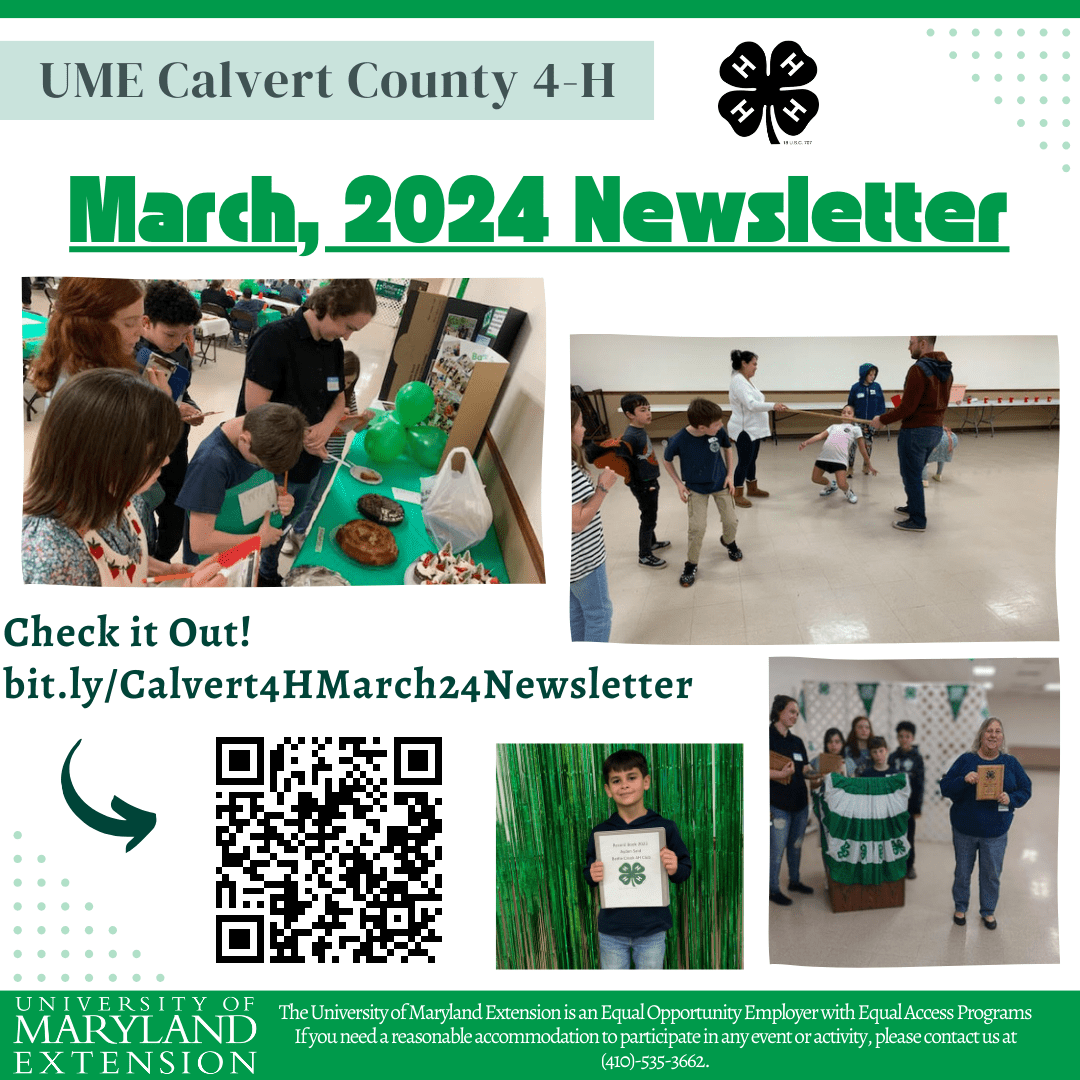 Image for Calvert 4-H Newsletter March 2024