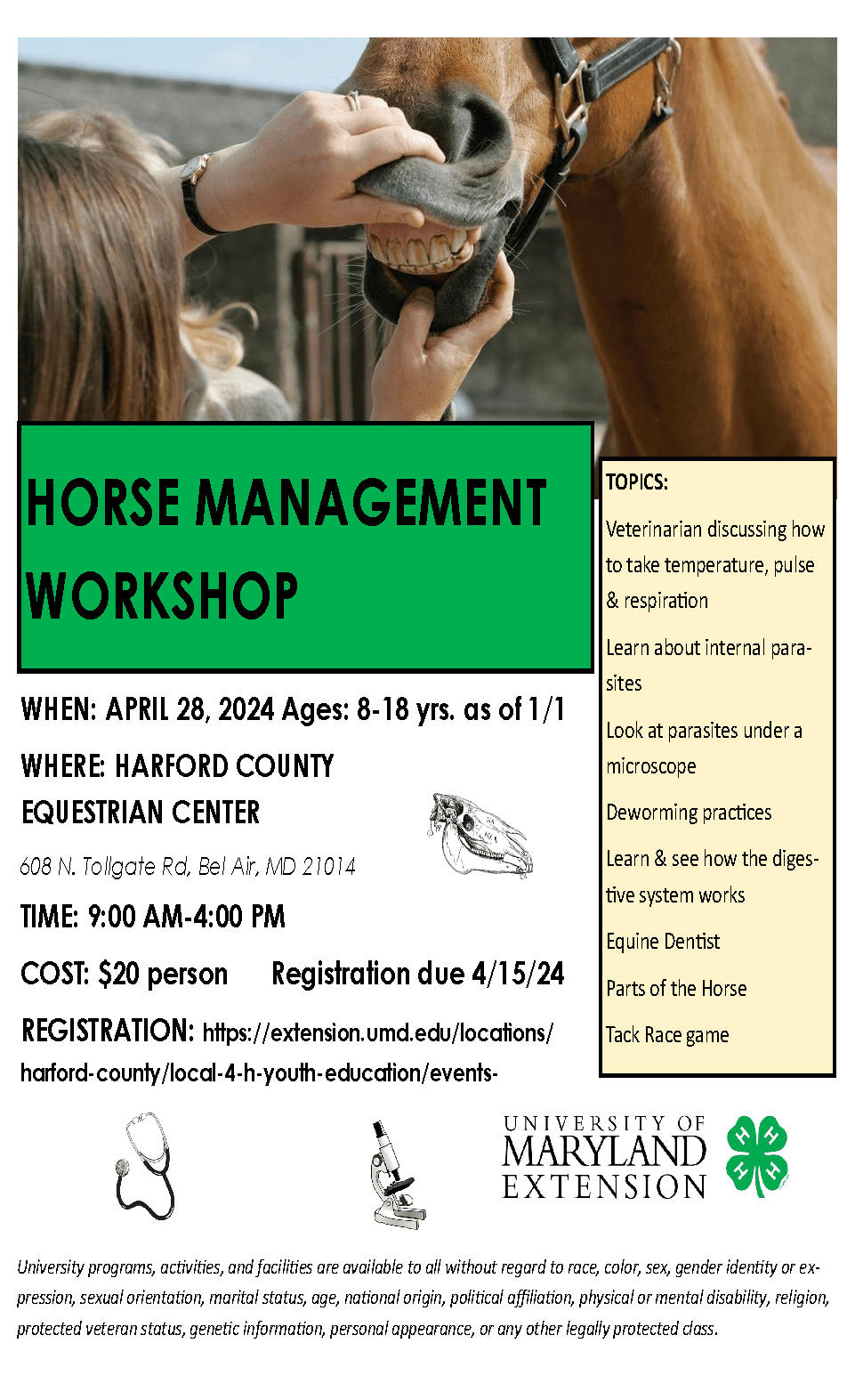 Horse Management Workshop