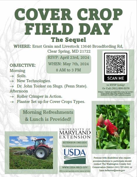 2024 Cover Crop Field Day flyer