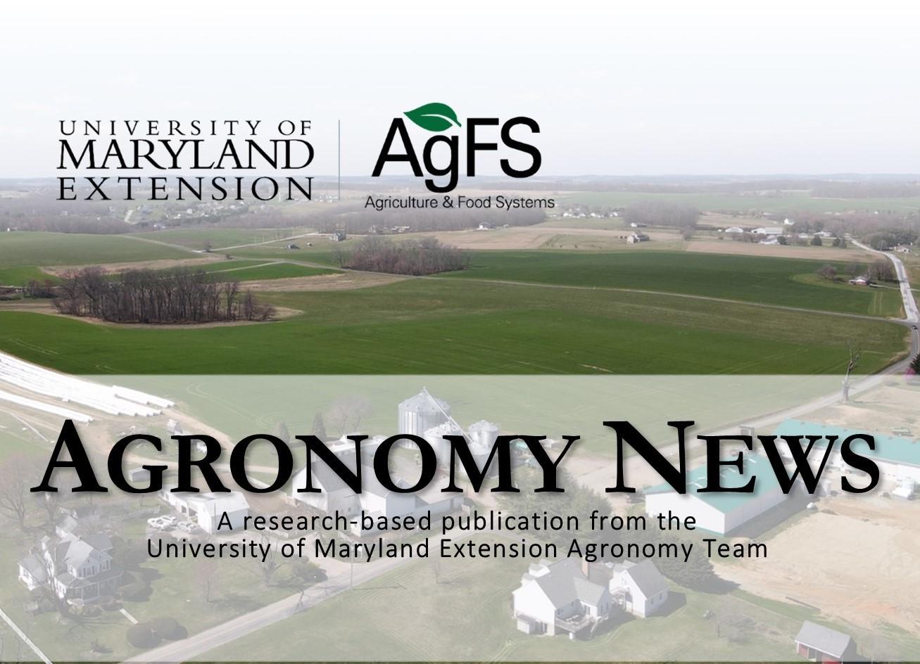 Agronomy News April 2024 header
