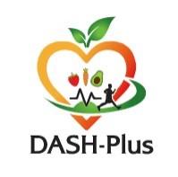 DASH-Plus Logo with heart shaped green red and orange apple