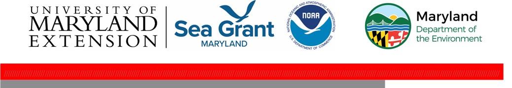 Publication header consisting the UME, Sea Grant, and MDE logos