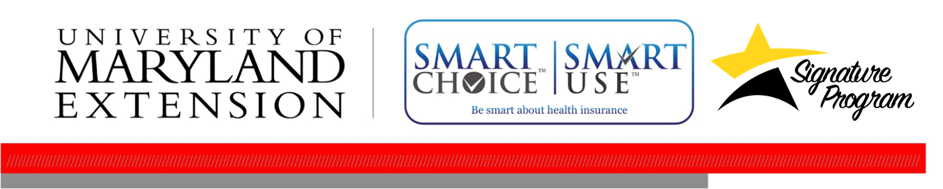 Publication Header with UME, Smart Choice-Smart Use, Signature Program logos