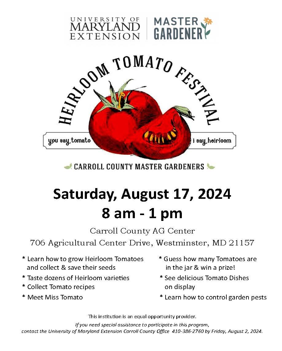 2024 Heirloom Tomato Festival flyer