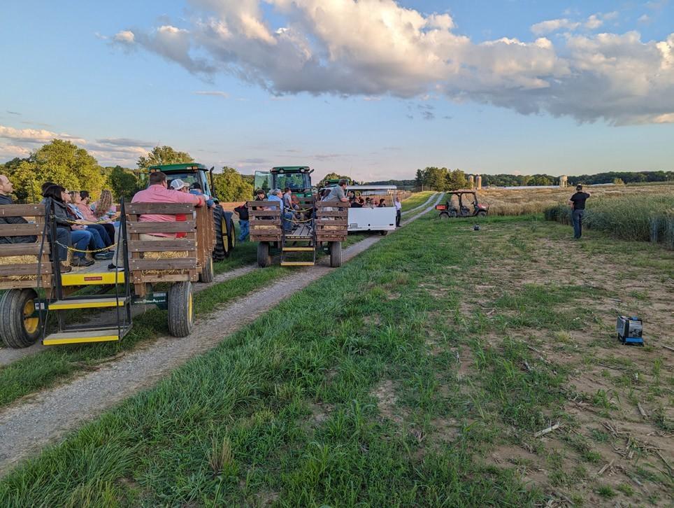 Wagon tour at Clarksville for Eat, Drink, and Be Maryland 