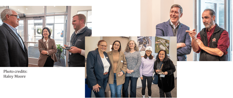 Pictures of people at Open House