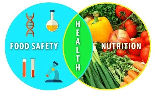 Food Safety Health and Nutrition venn diagram