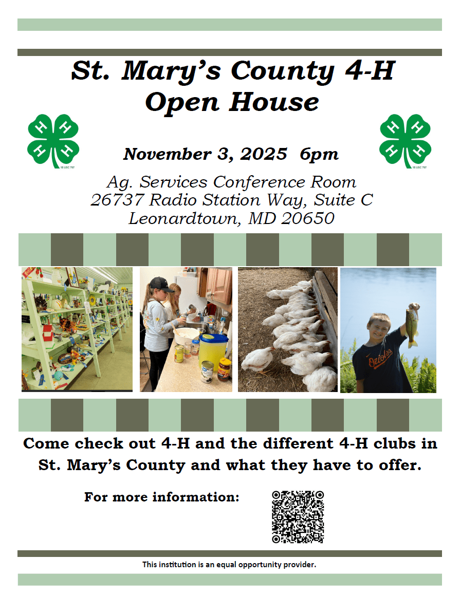 St. Mary's County Open House 11-3-2025