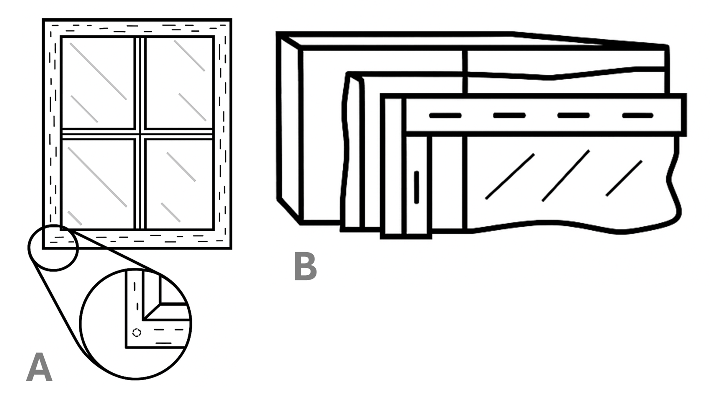 storm window plastic film diagram