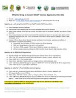 farmers SNAP application English and Spanish