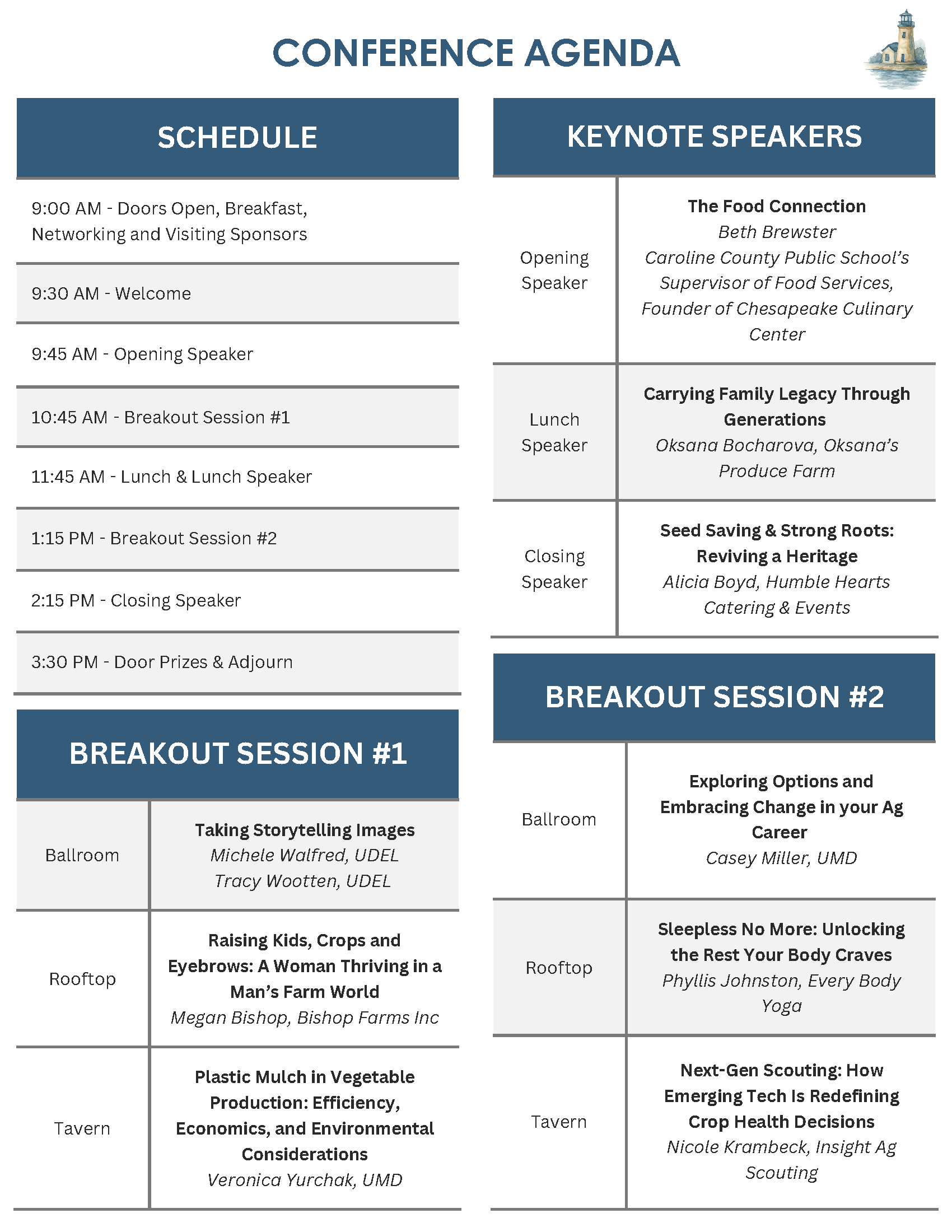 2026 Conference Agenda