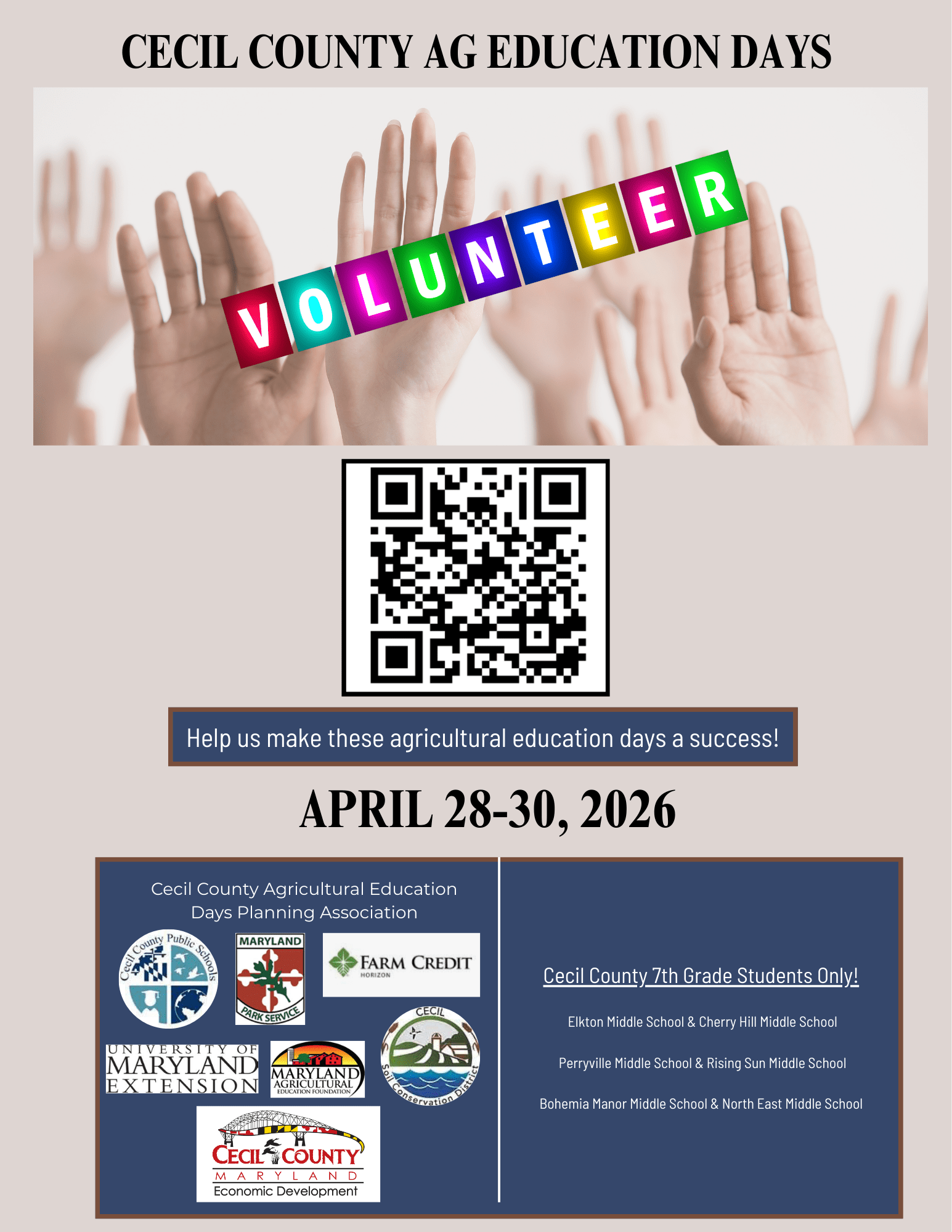 Ag Ed Days Volunteer Information