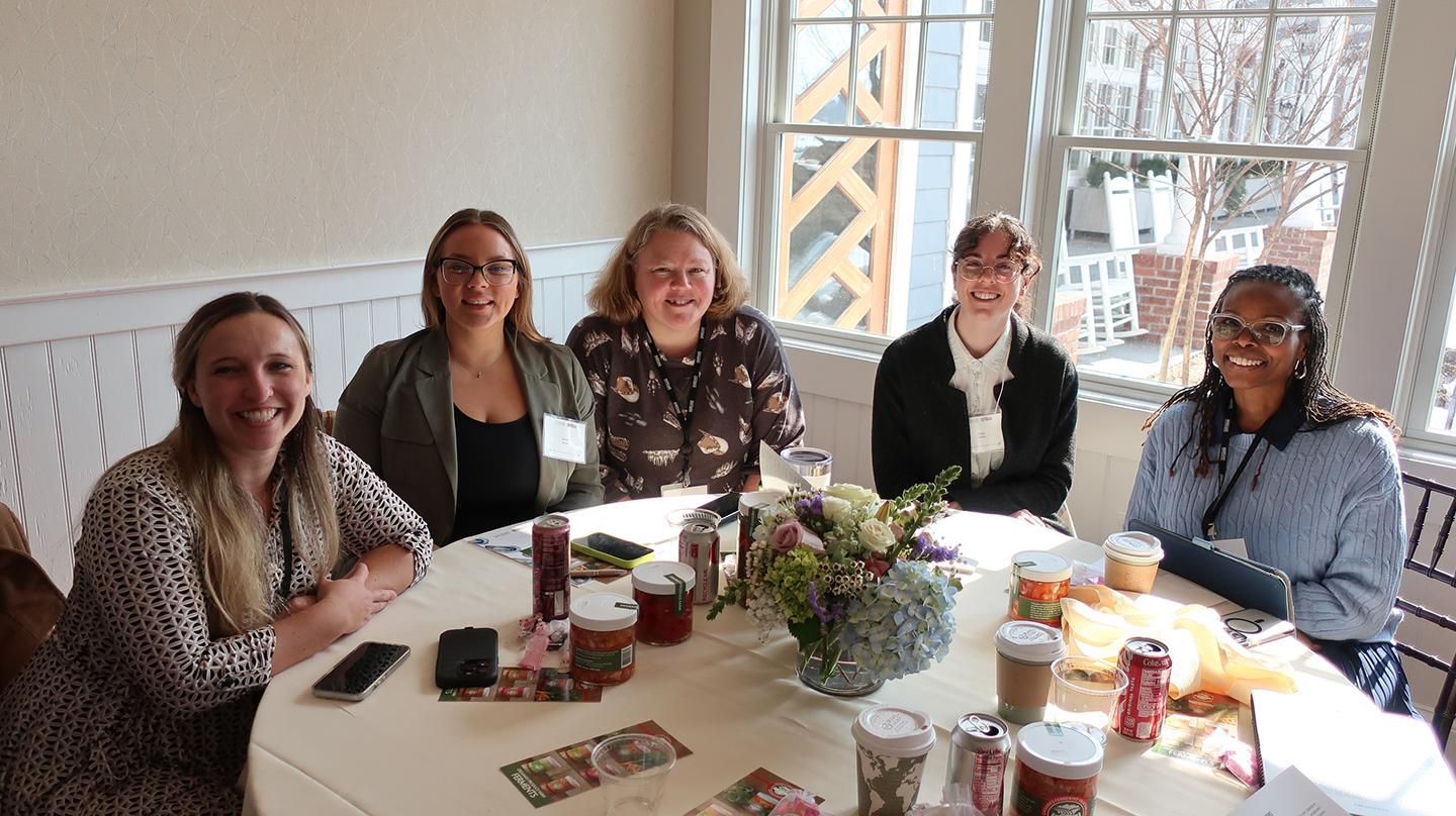Attendees enjoy a luncheon with fellow female farmers
