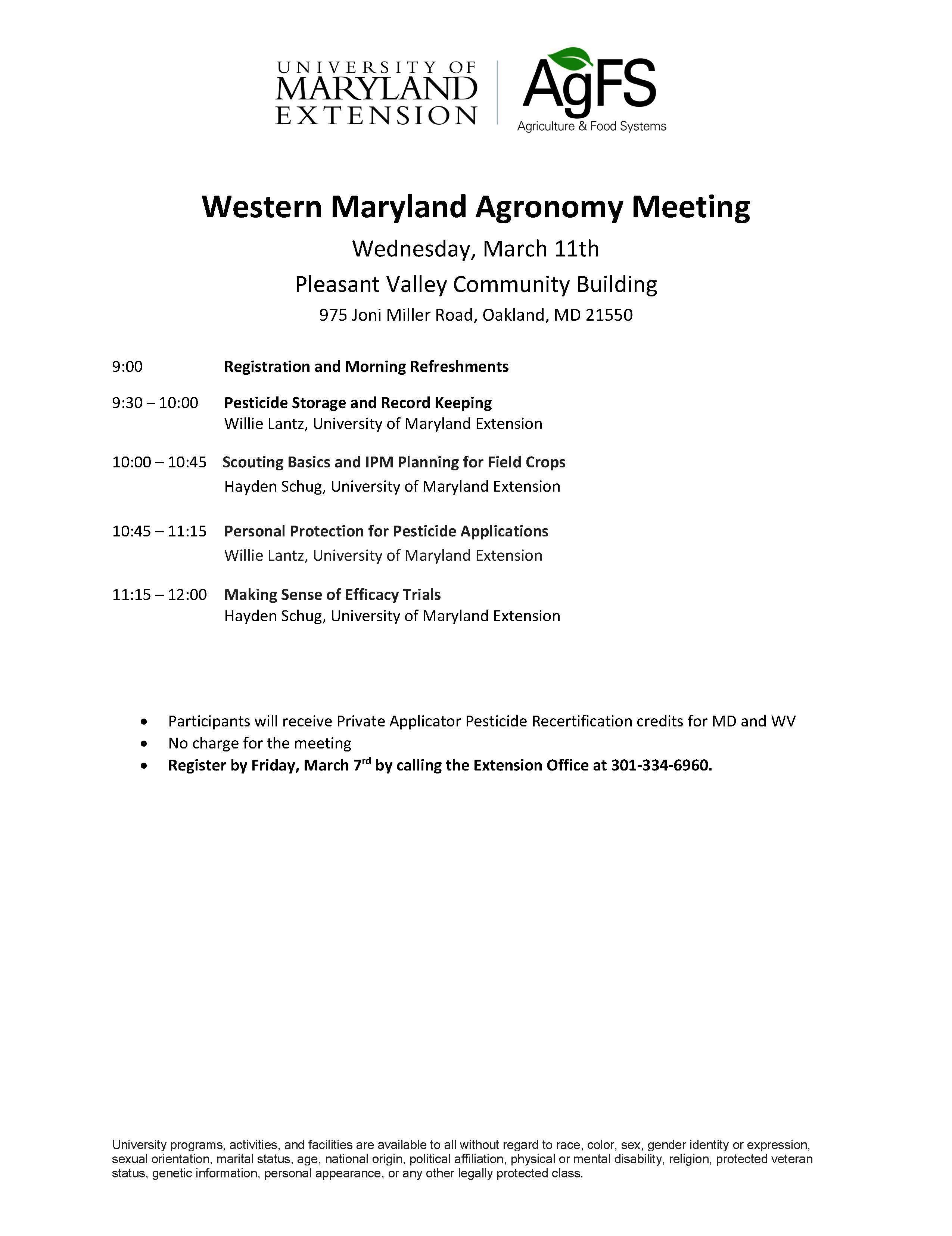 2026 Agronomy Meeting