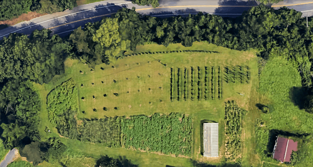 2023 Google Earth Image of the Anne Arundel Urban Farm Research Clinic