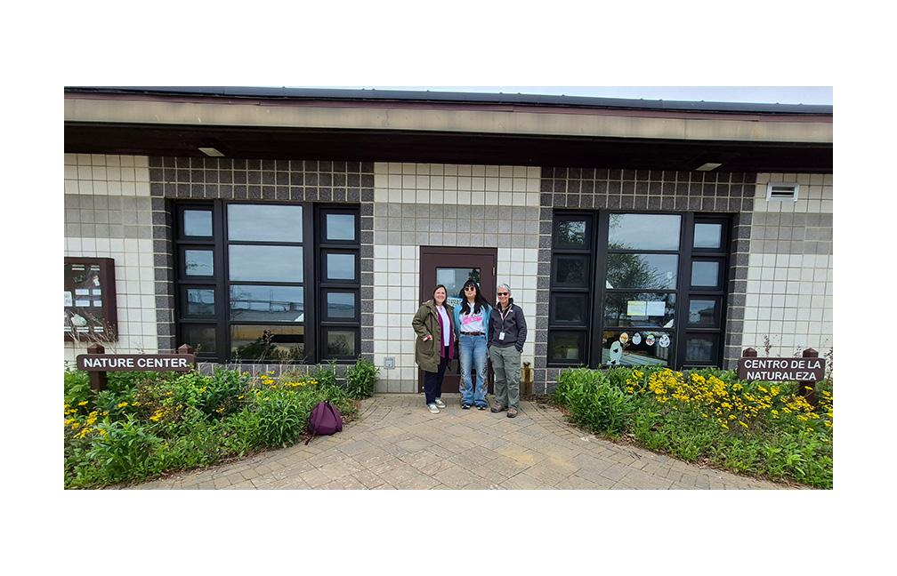 From left: Master Gardener Amy Willard, Anne Arundel Master Gardener Coordinator Maxine Yoon, and Sandy Point Park horticulturalist Suzanne Weber
