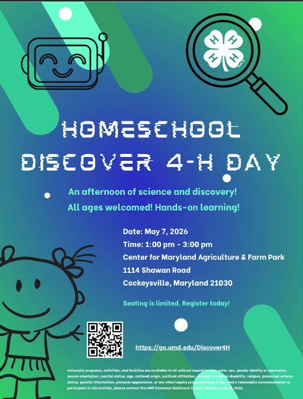 St. Mary's County Homeschool Discover 4-H Day