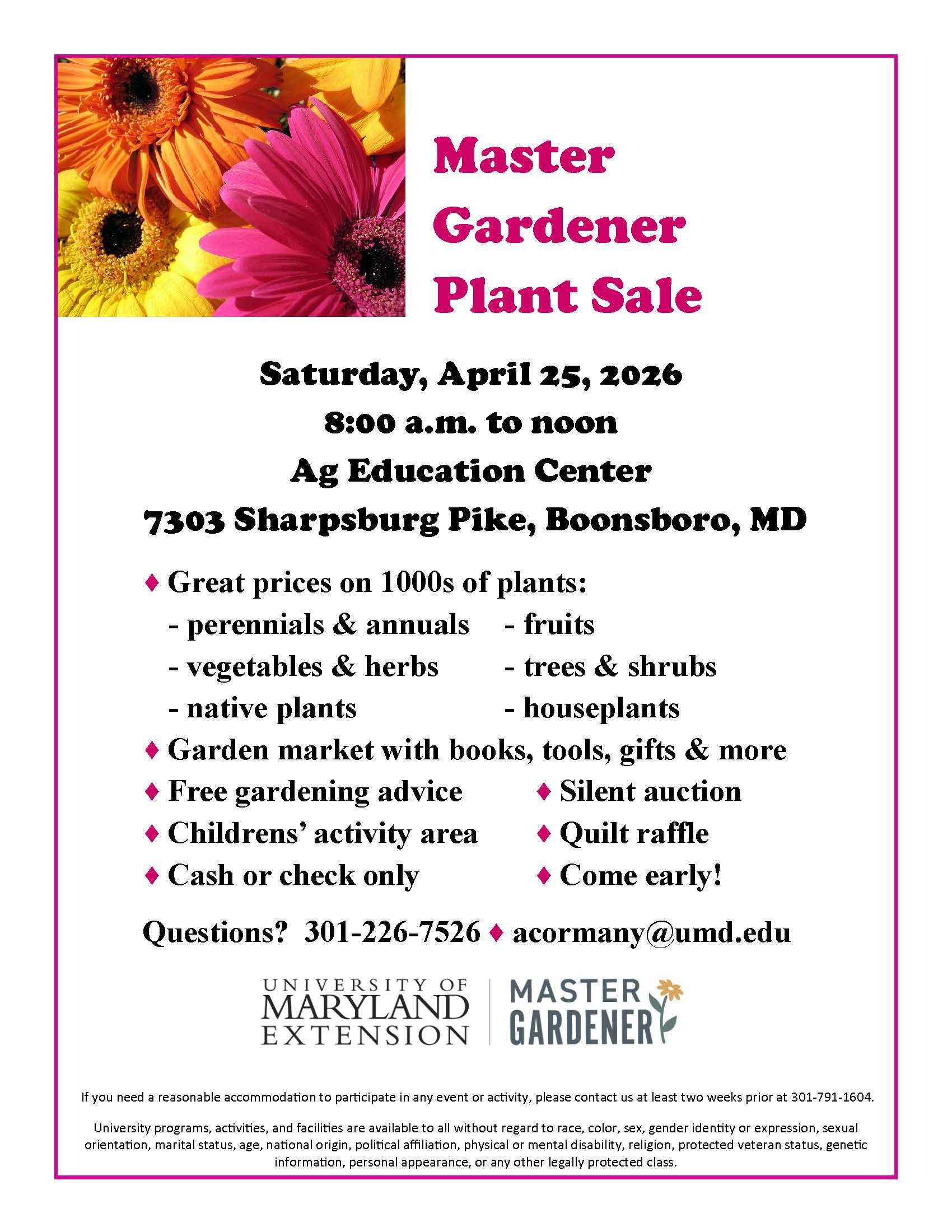 Plant Sale Details