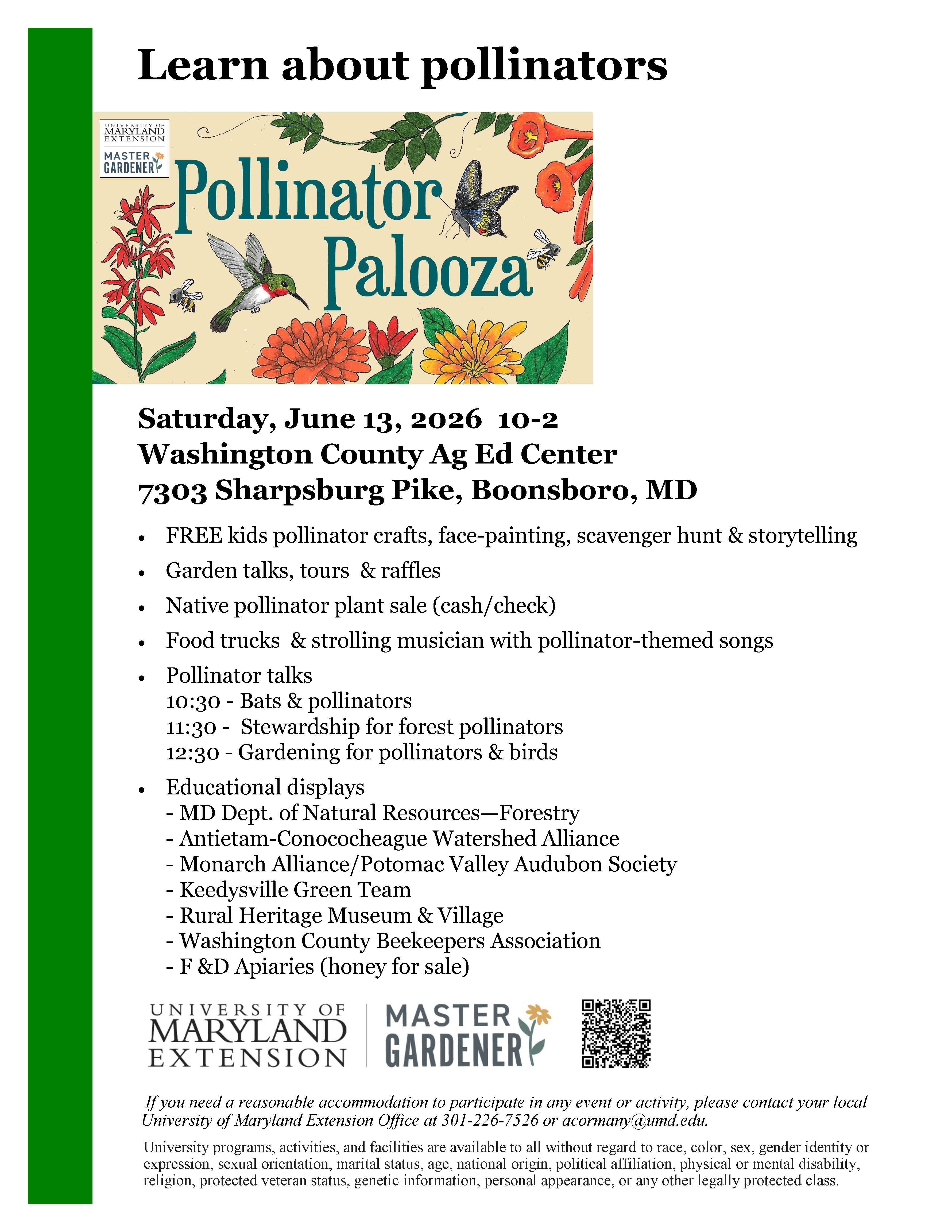 pollinator paloza event scheduel
