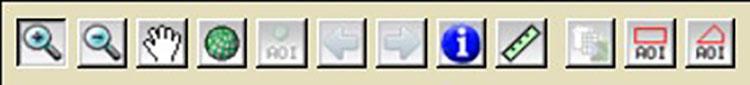  A screenshot of the navigation tool buttons from the Web Soil Survey.