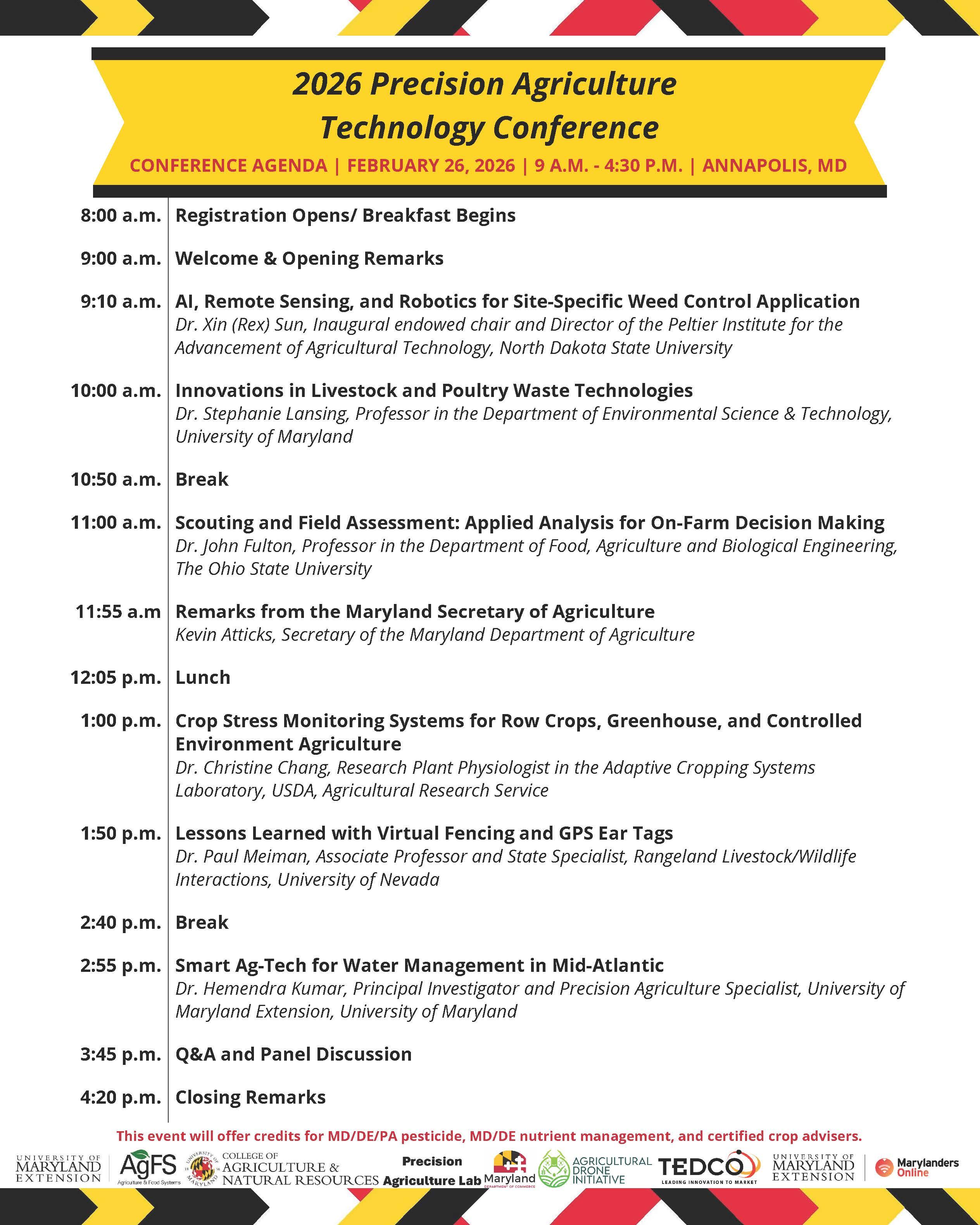 2026 Ag Tech Agenda